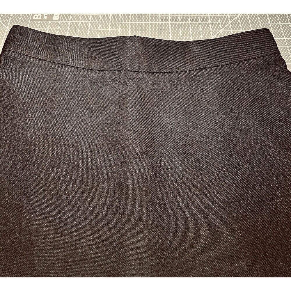 YVES SAINT LAURENT France Autumn 2010 Black Pencil Skirt F36 US 4 Wool Silk - Picture 4 of 16